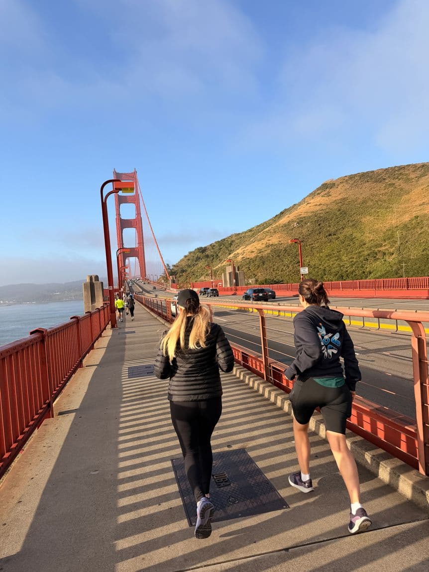 Golden Gate Run — the bridge from the south overlook