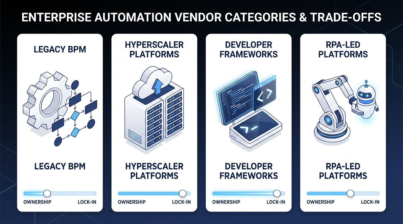 enteprise automation vendor categories
